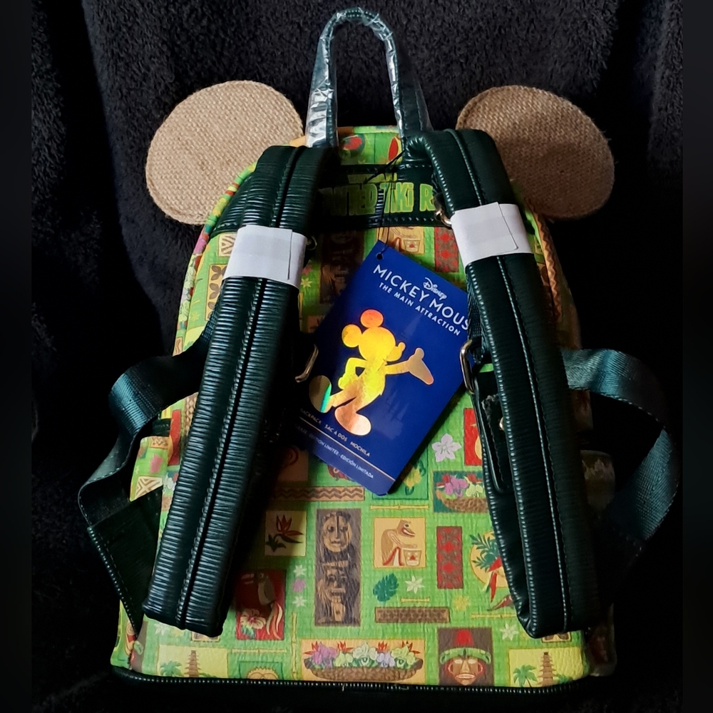 Mickey Main Attraction Tiki Room Loungefly Mini Backpack - Picture 3 of 4